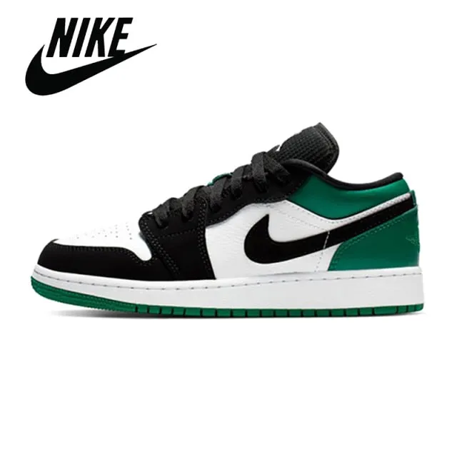 2021 Originals Air 1 Low Mens Basketball Shoes Black Inverse Toe Low Smoke Gray Pine Green Outdoor Sports shoes top-selling