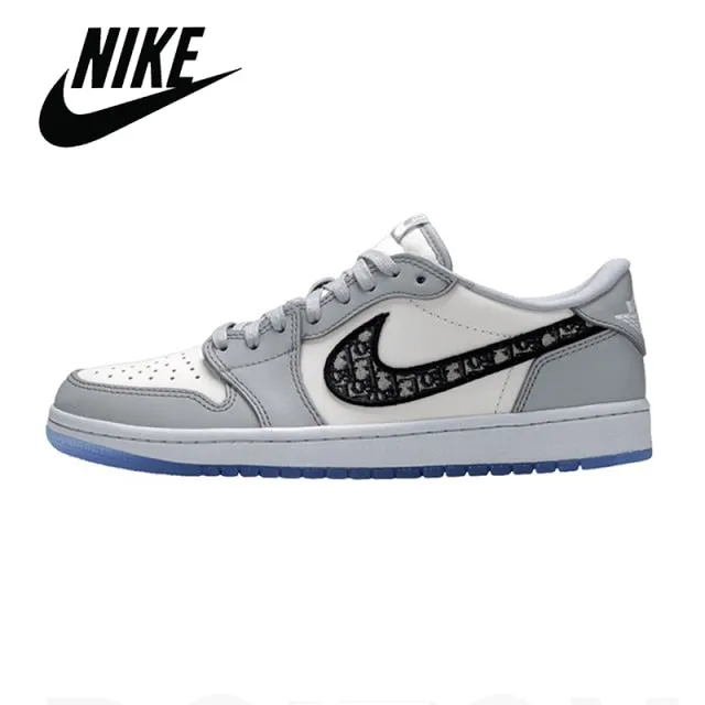 2021 Originals Air 1 Low Mens Basketball Shoes Black Inverse Toe Low Smoke Gray Pine Green Outdoor Sports shoes top-selling