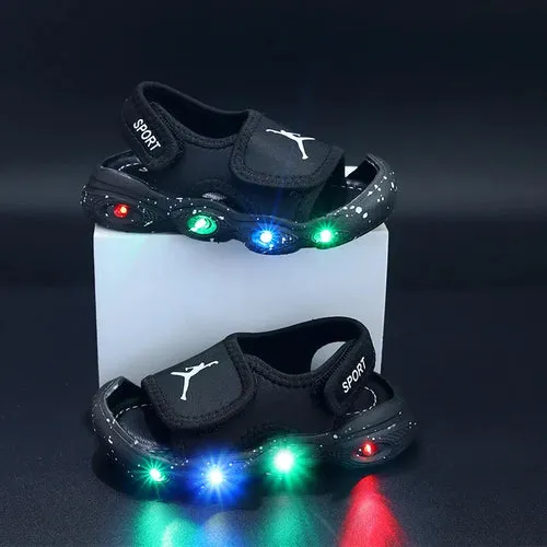 2024 Fashion New Brands LED Lighted Baby Casual Shoes Glowing Cute