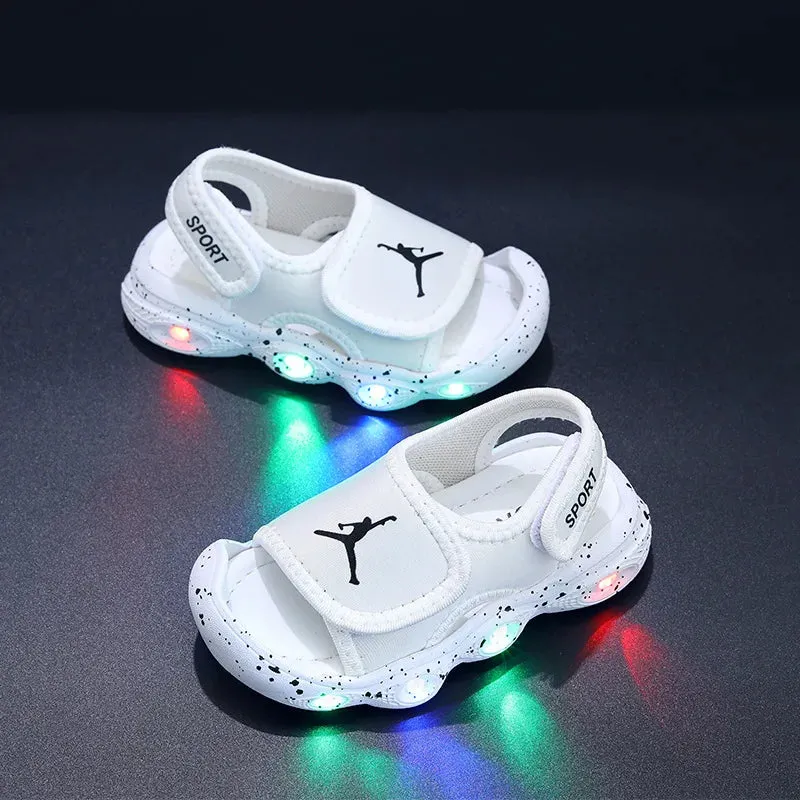 2024 Fashion New Brands LED Lighted Baby Casual Shoes Glowing Cute