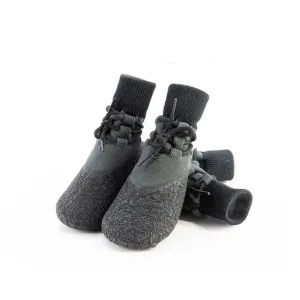 4Pcs Dog Shoes  Non-slip Waterproof Outdoor Knitted Dog Paw Protector with Adjustable Straps