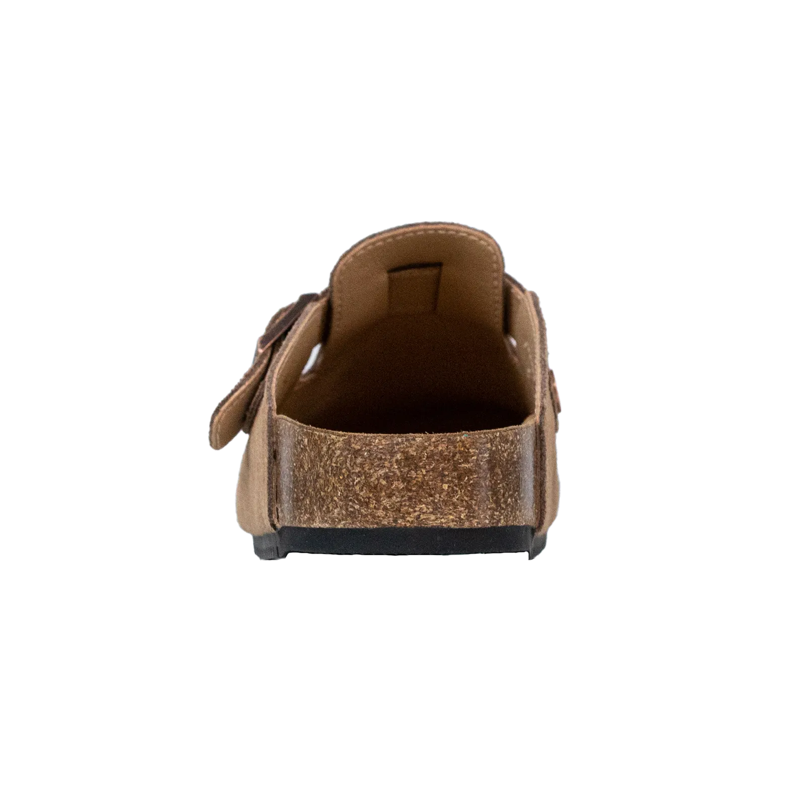 #8555 Closed Round Toe Suede Cork Clogs