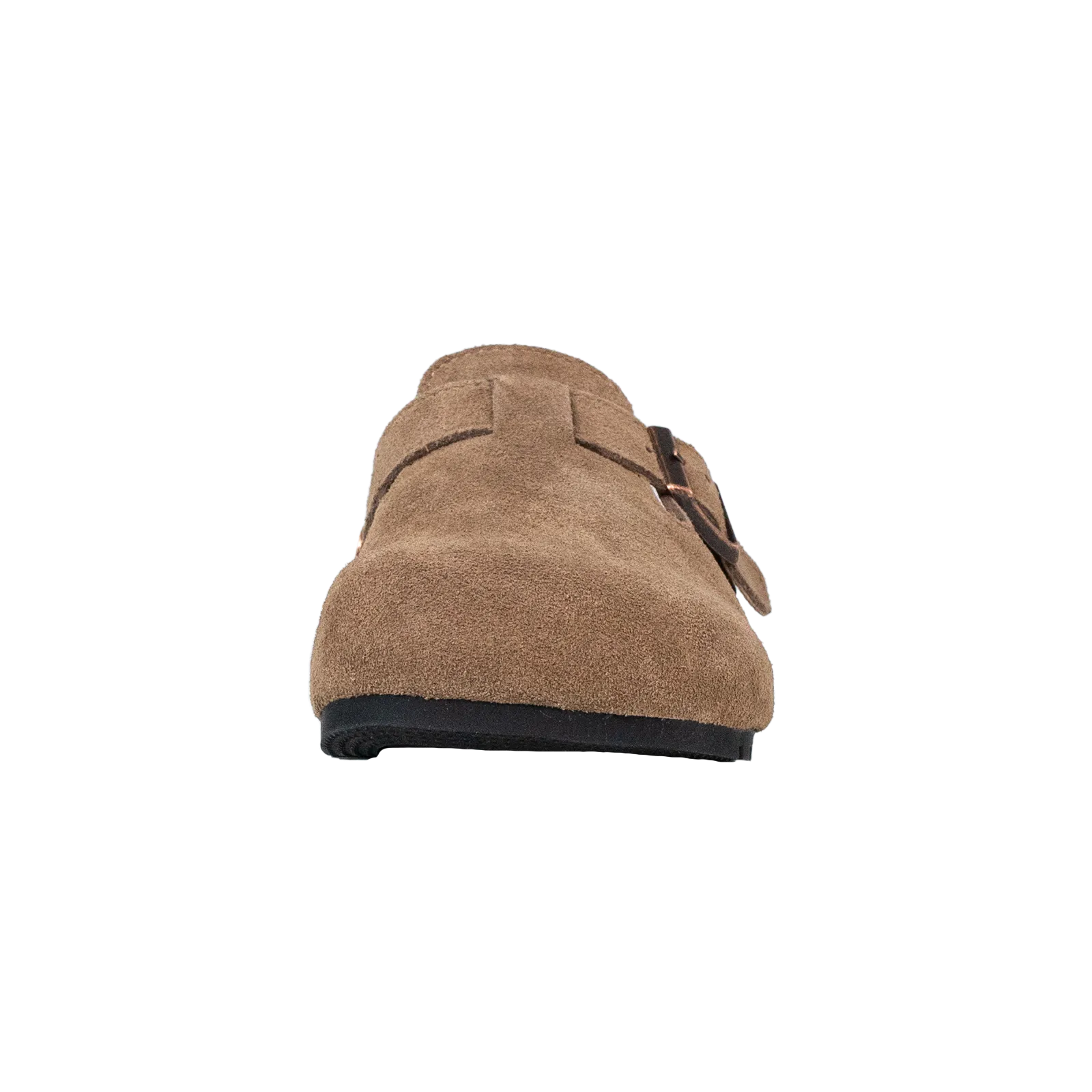 #8555 Closed Round Toe Suede Cork Clogs