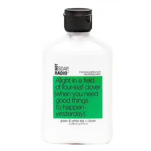 Alight in a field of four-leaf clover (when you need good things to happen- yesterday). <b>hand/body lotion</b>