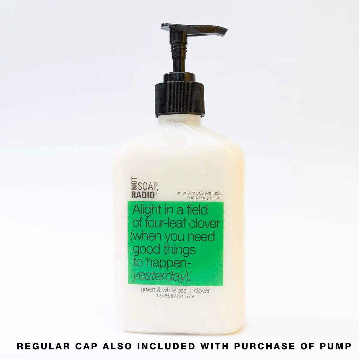 Alight in a field of four-leaf clover (when you need good things to happen- yesterday). <b>hand/body lotion</b>