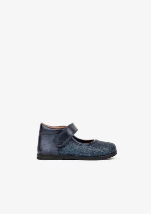 Baby's Navy Mary Janes Glitter