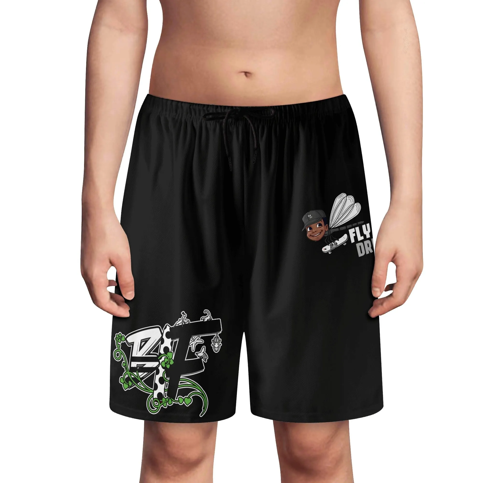 Blk Insct Famili /Fly  Dre  Youth Lightweight Beach Shorts