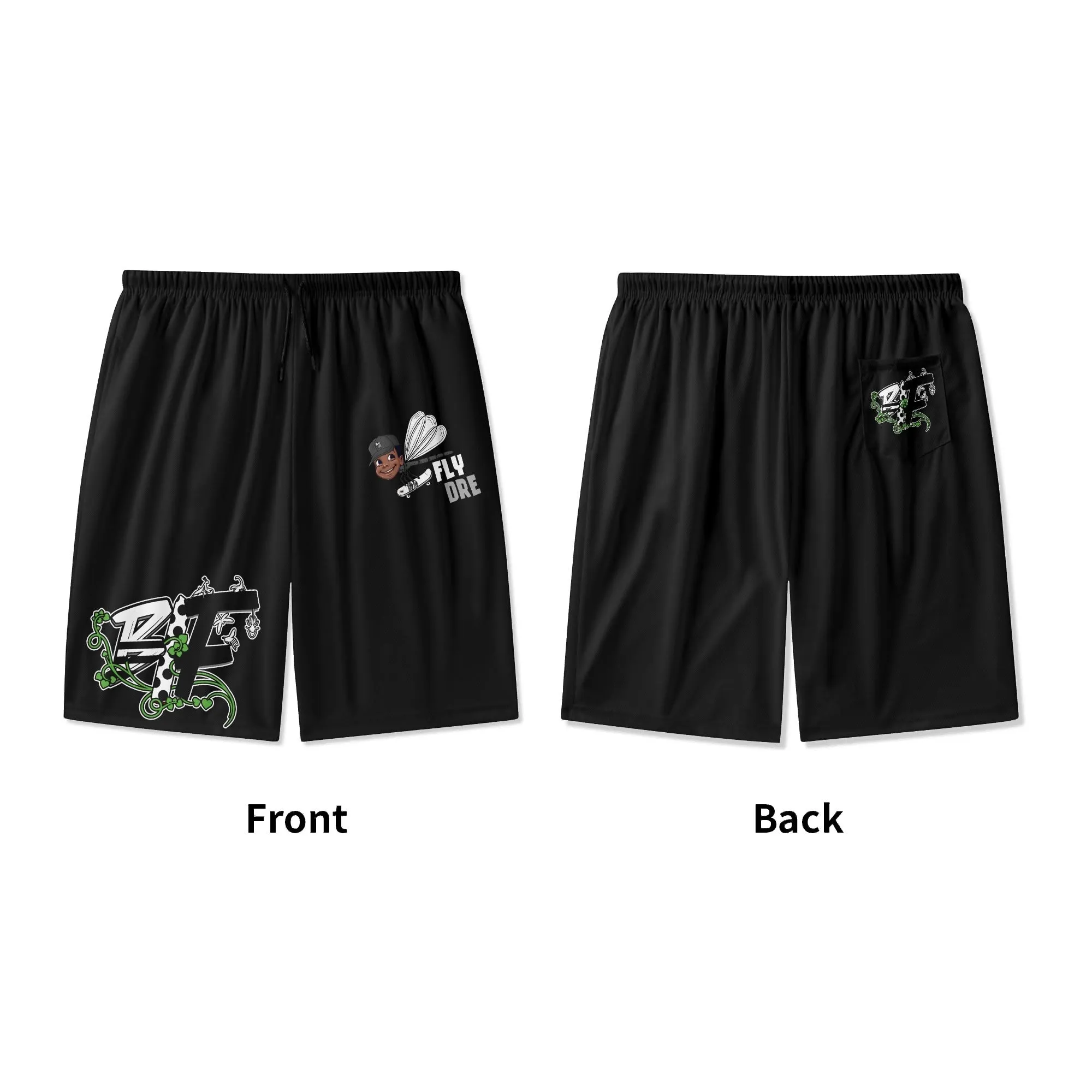 Blk Insct Famili /Fly  Dre  Youth Lightweight Beach Shorts