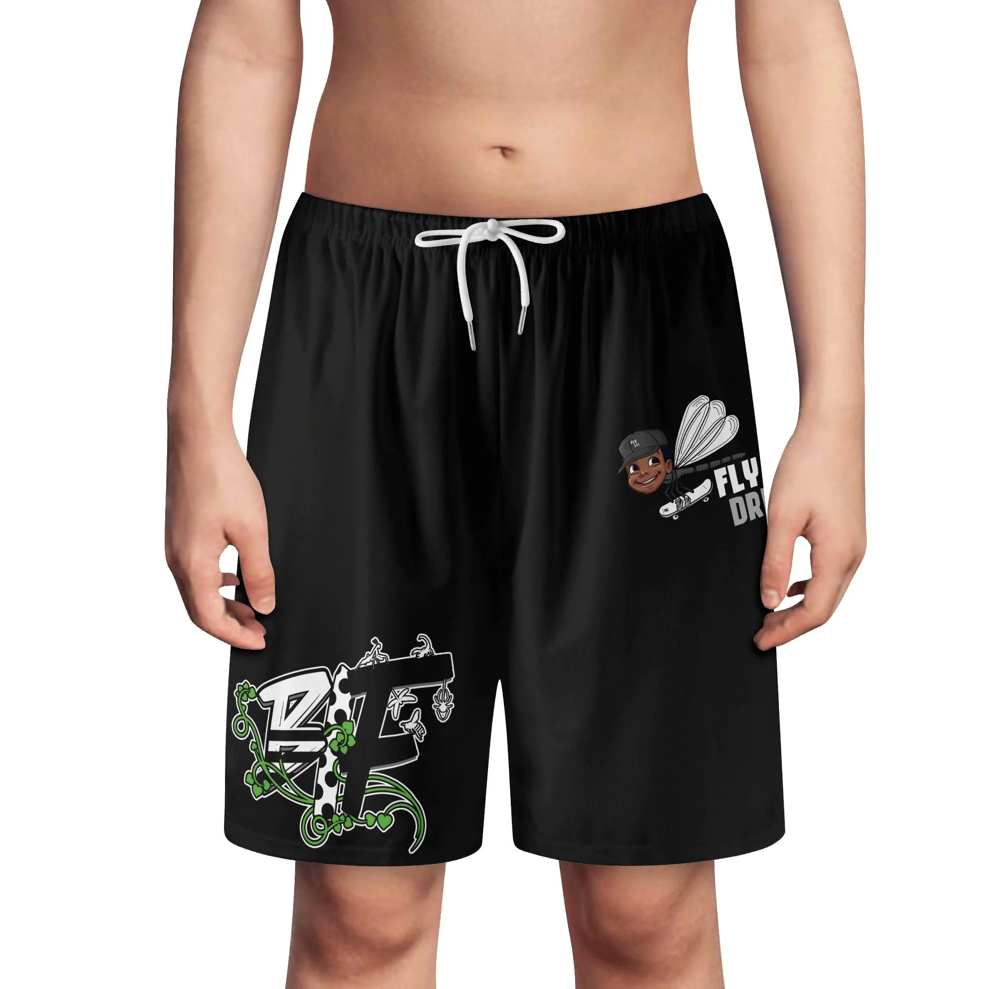 Blk Insct Famili /Fly  Dre  Youth Lightweight Beach Shorts