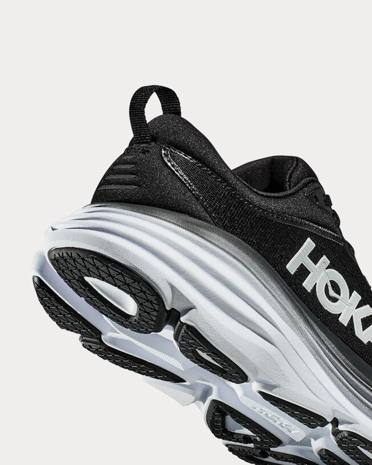 Bondi 8 Black / White Running Shoes