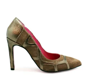 Chanii B "Prisom" Taupe High Heel Shoe