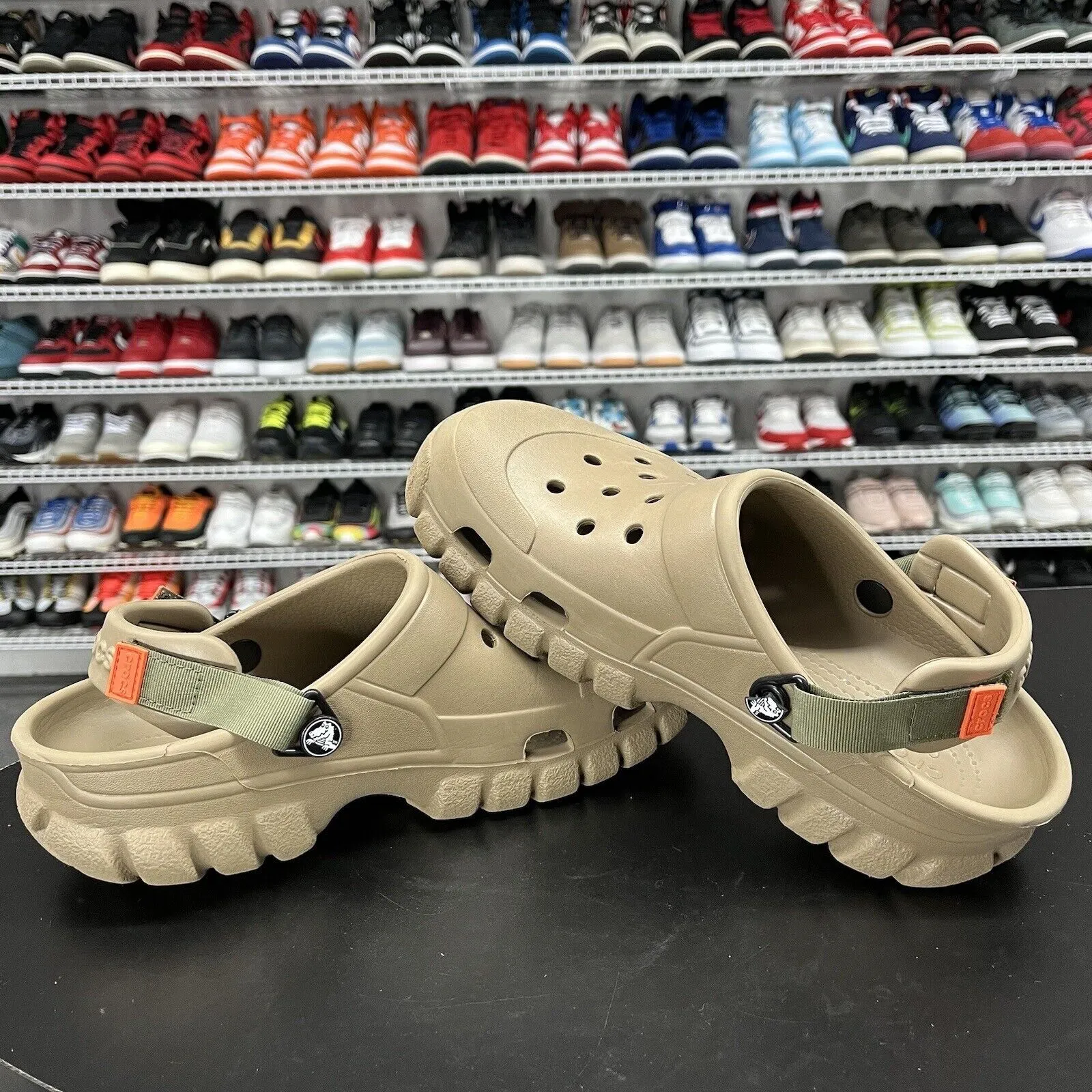 Crocs Khaki Brown Offroad Slipper Clogs Slip-On Shoes Men's Size 7