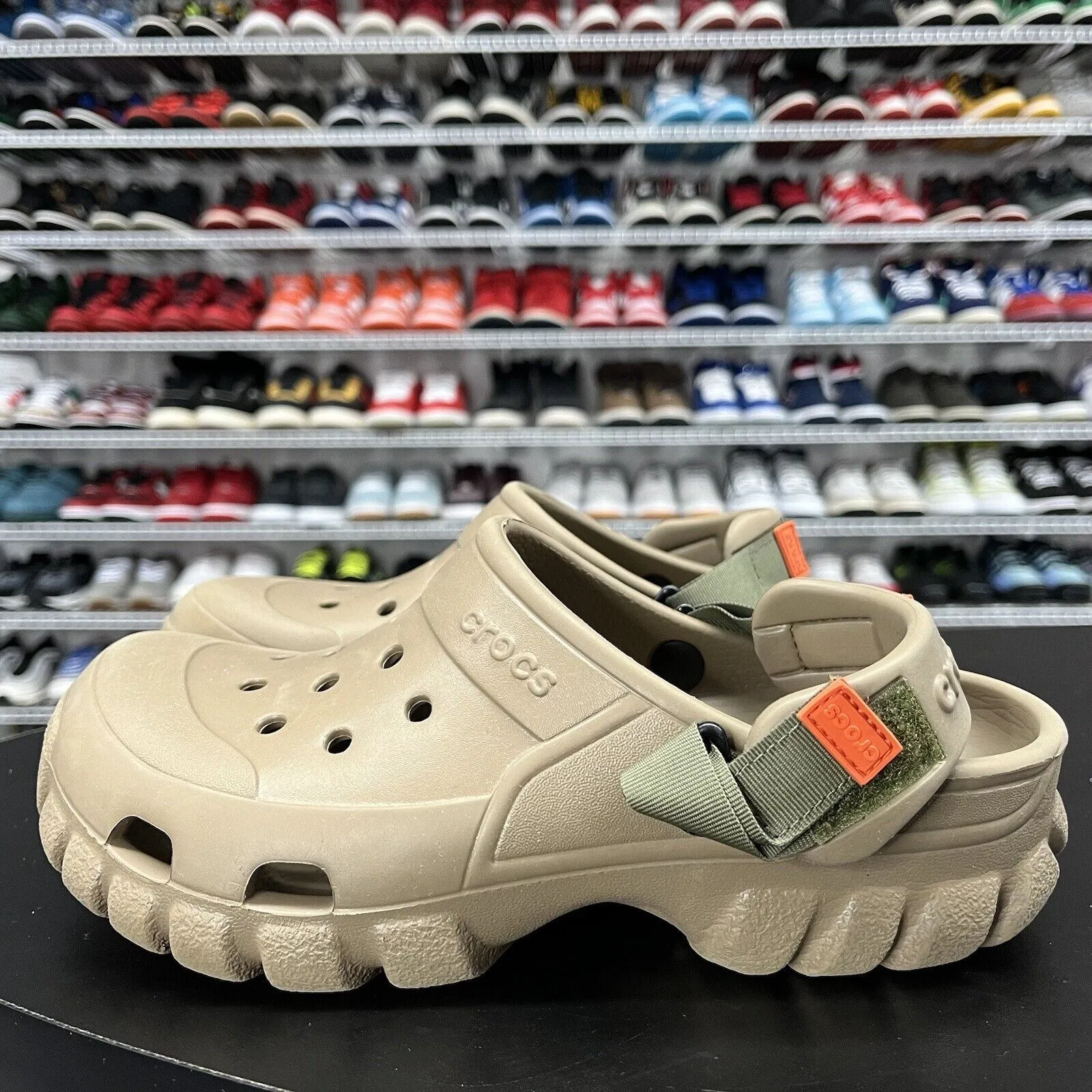 Crocs Khaki Brown Offroad Slipper Clogs Slip-On Shoes Men's Size 7