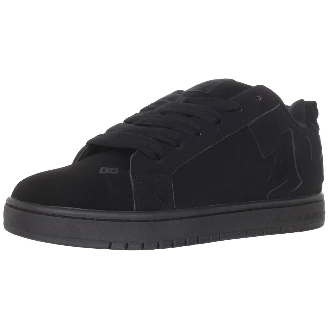 DC Court Graffik Black Grey Suede Mens Skate Trainers Shoes
