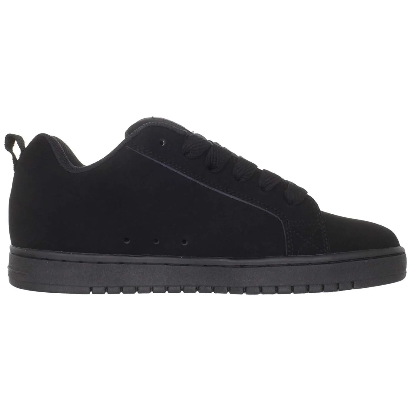 DC Court Graffik Black Grey Suede Mens Skate Trainers Shoes