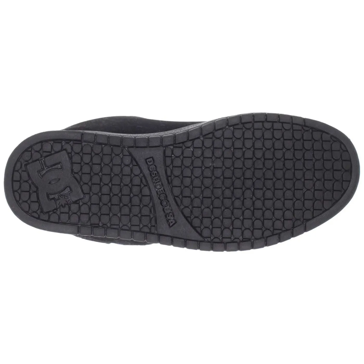 DC Court Graffik Black Grey Suede Mens Skate Trainers Shoes