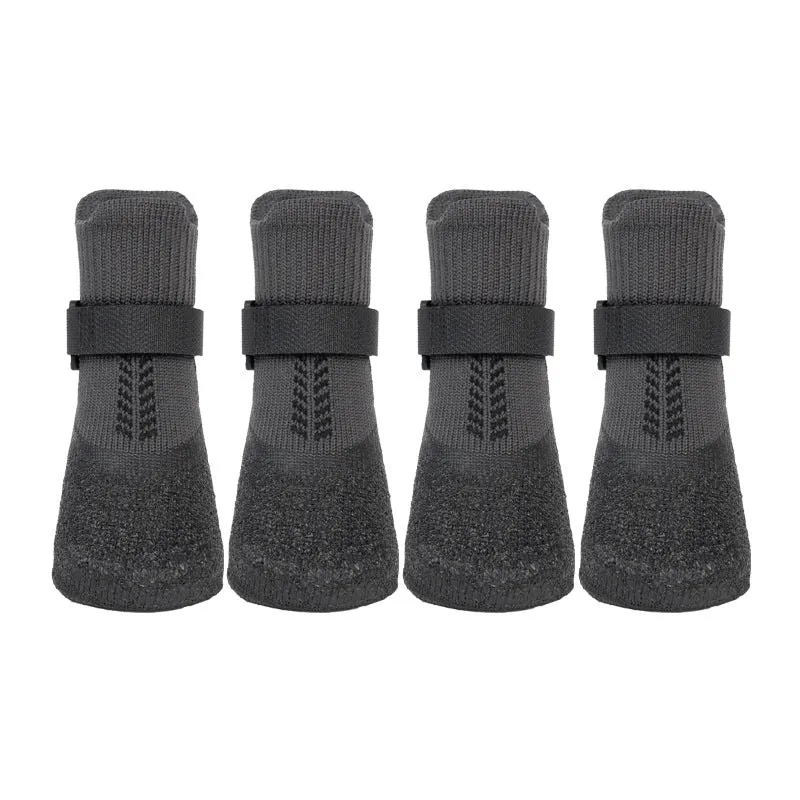 Dog Socks Anti-Slip Dog Grip Socks with Rubber & Fix Straps Outdoor Dog Shoes Booties