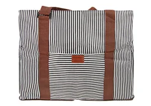 FakeFace Durable Waterproof Oxford Striped Travel Duffle Tote Carry On Duffel Bag for Women Men