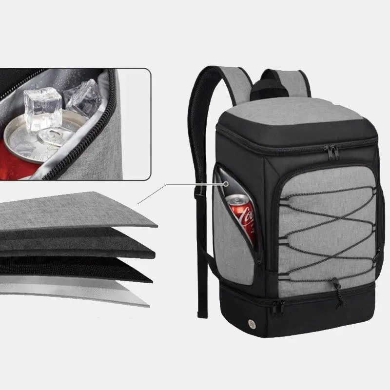 Functional Sports Bag Outdoor Backpack with Ball Compartment & Shoe Compartment
