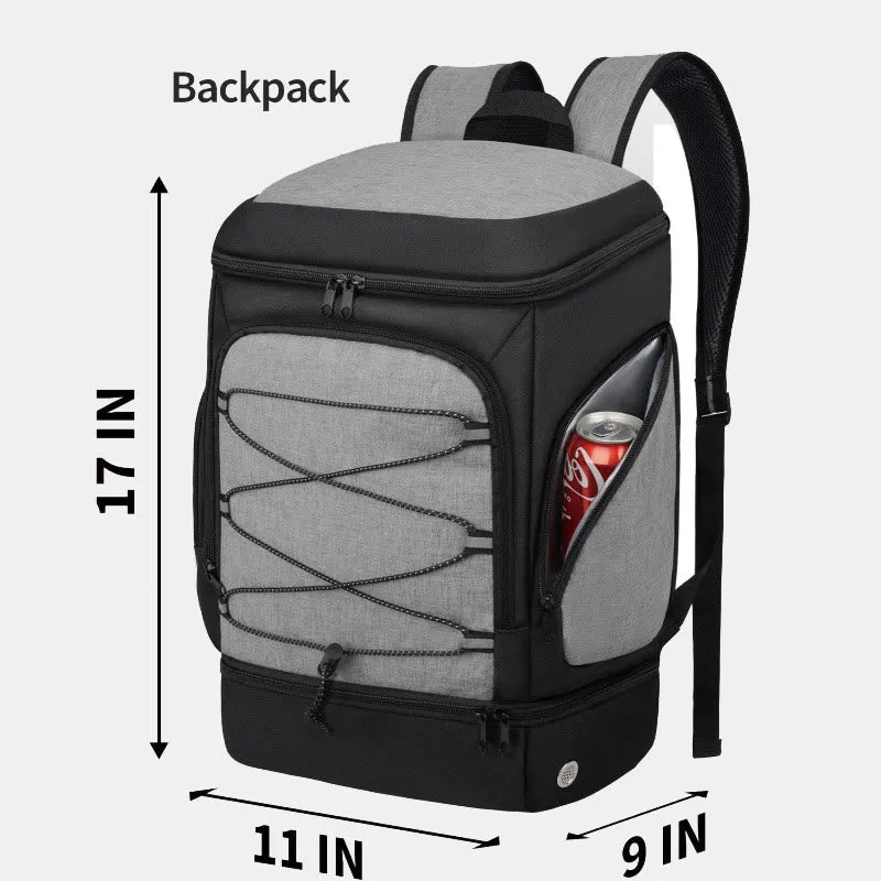 Functional Sports Bag Outdoor Backpack with Ball Compartment & Shoe Compartment