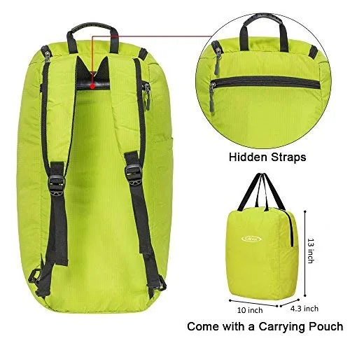 G4Free 3-Way Travel Duffel Backpack Luggage Gym Sports Bag with Shoe Compartment (Green)