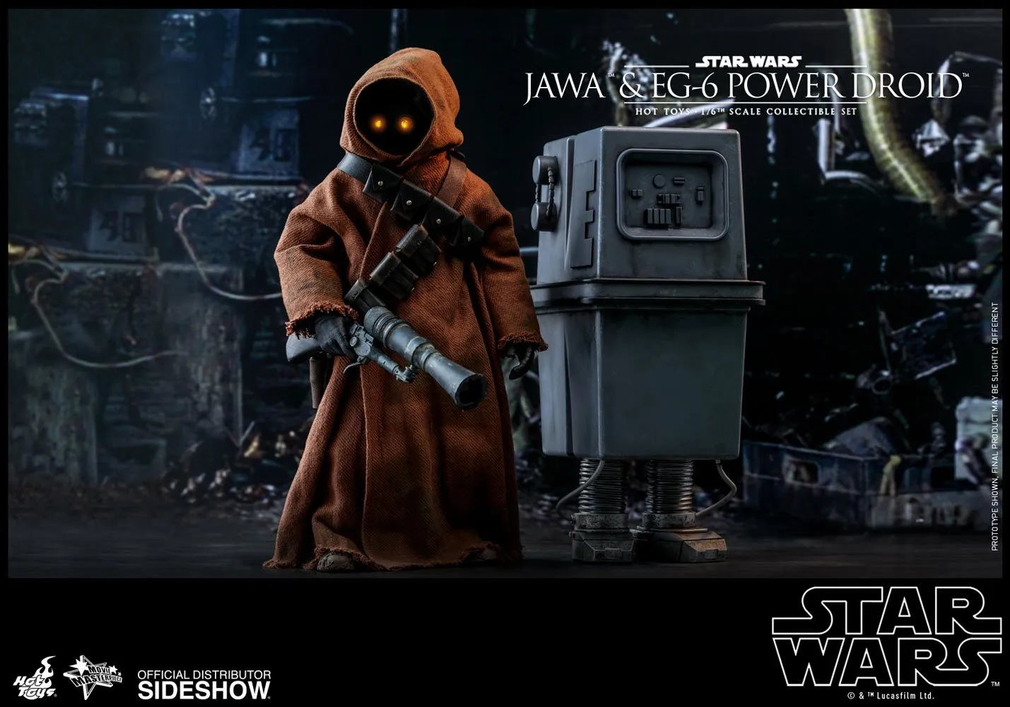 Hot Toys Movie Masterpiece 1/6 Scale Figure - Star Wars Episode IV: A New Hope - Jawa & EG-6 Power Droid