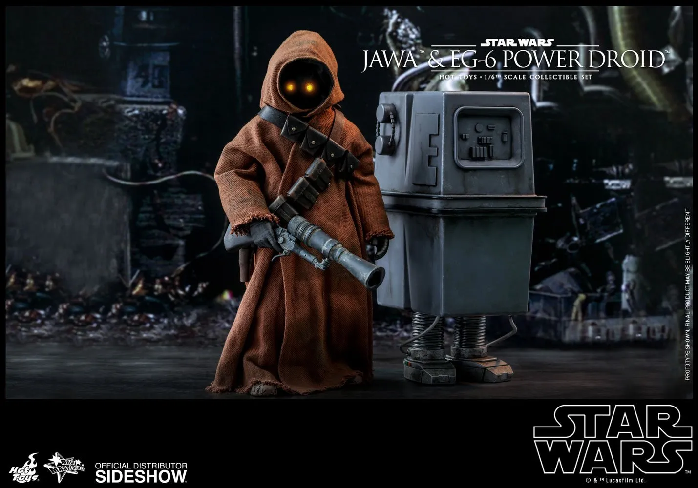 Hot Toys Movie Masterpiece 1/6 Scale Figure - Star Wars Episode IV: A New Hope - Jawa & EG-6 Power Droid