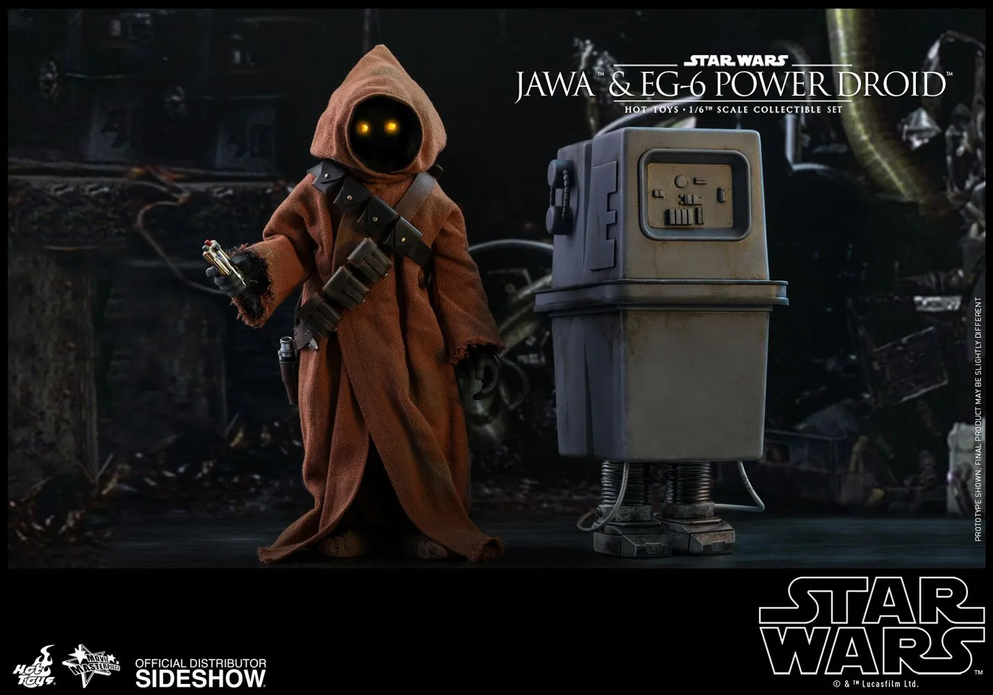 Hot Toys Movie Masterpiece 1/6 Scale Figure - Star Wars Episode IV: A New Hope - Jawa & EG-6 Power Droid