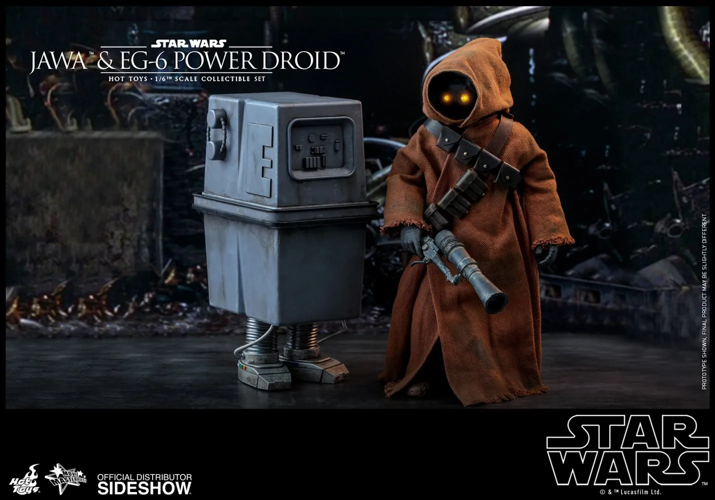 Hot Toys Movie Masterpiece 1/6 Scale Figure - Star Wars Episode IV: A New Hope - Jawa & EG-6 Power Droid