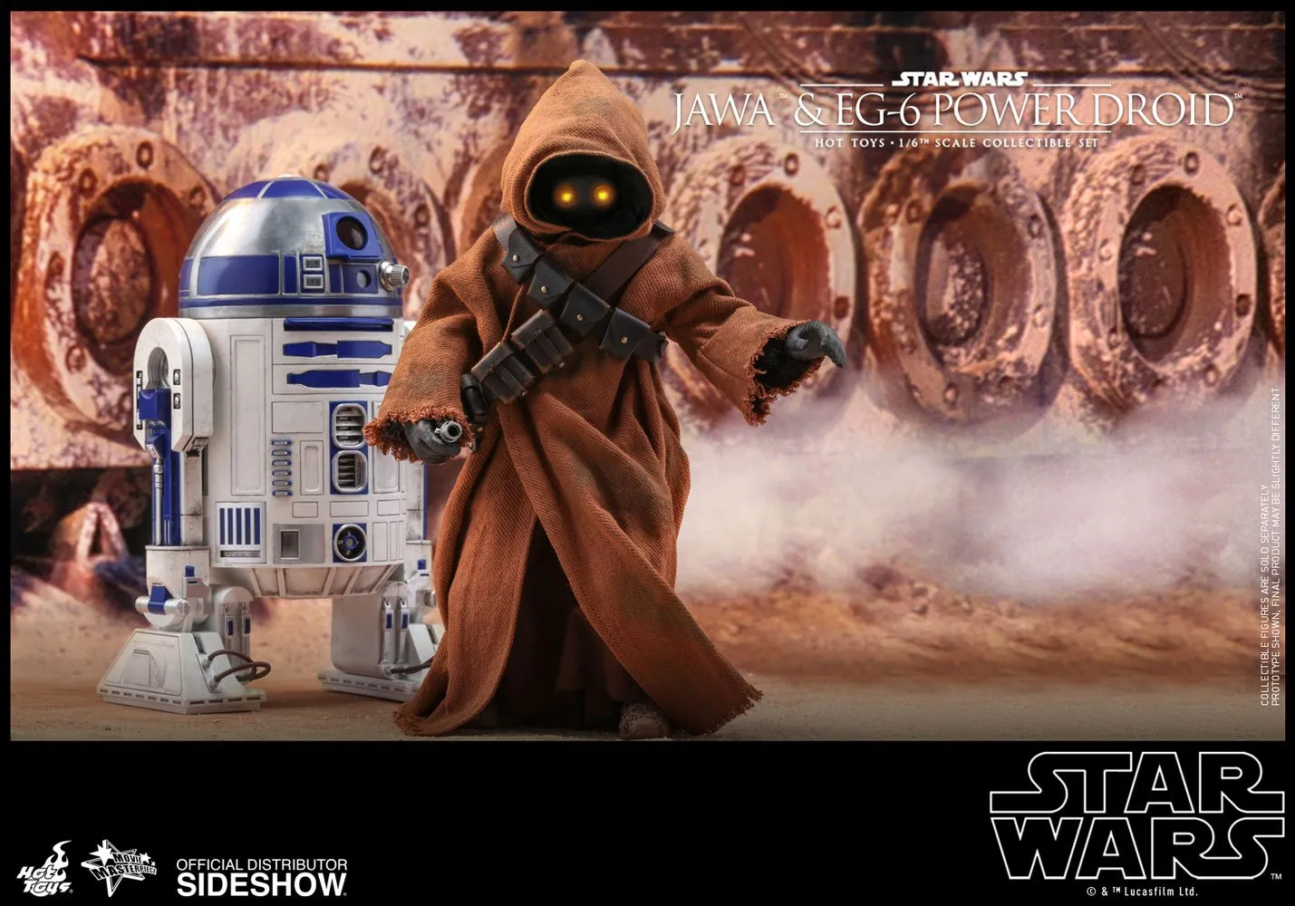 Hot Toys Movie Masterpiece 1/6 Scale Figure - Star Wars Episode IV: A New Hope - Jawa & EG-6 Power Droid