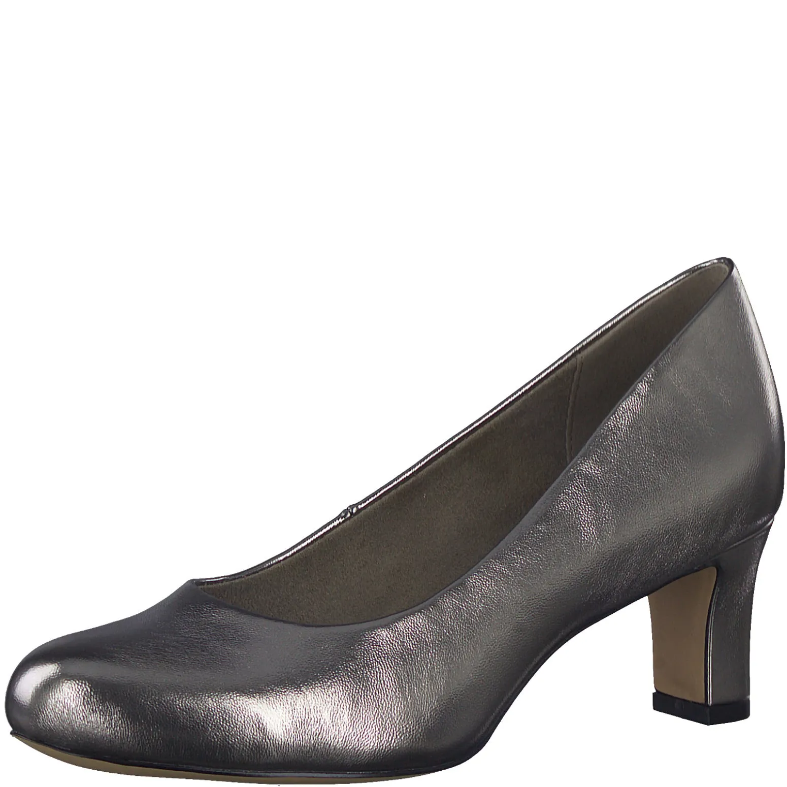 Jana Classic Wide fit Court shoe 22472-41-915 PEWTER