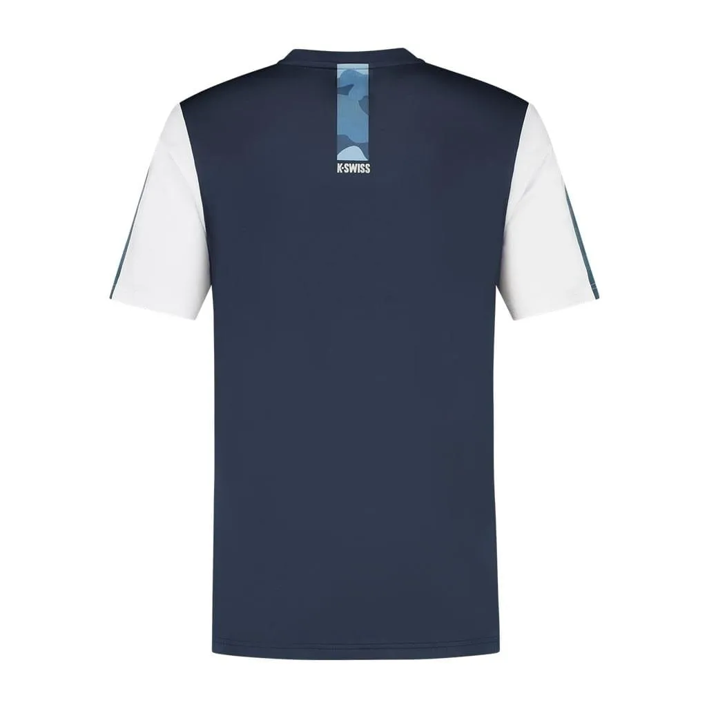 K-Swiss Hypercourt Crew Tee 3 Mens Badminton T-Shirt - Peacoat