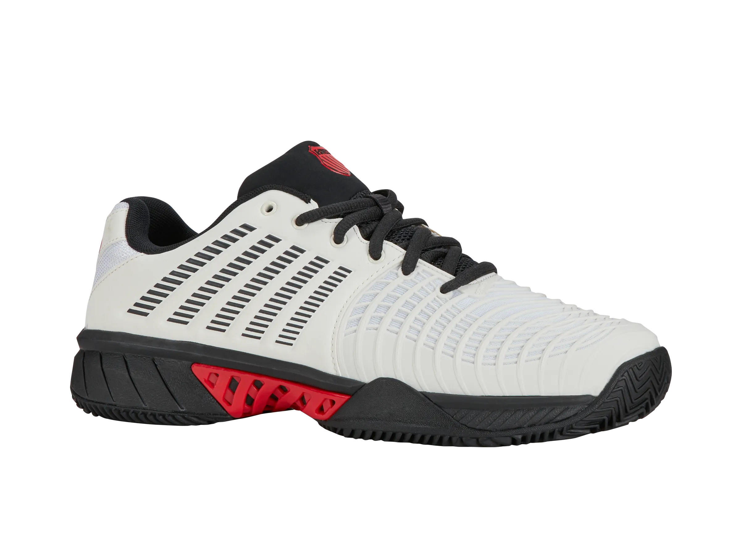 K-Swiss Men's Express Light 3 HB Tennis Shoe White Black Red