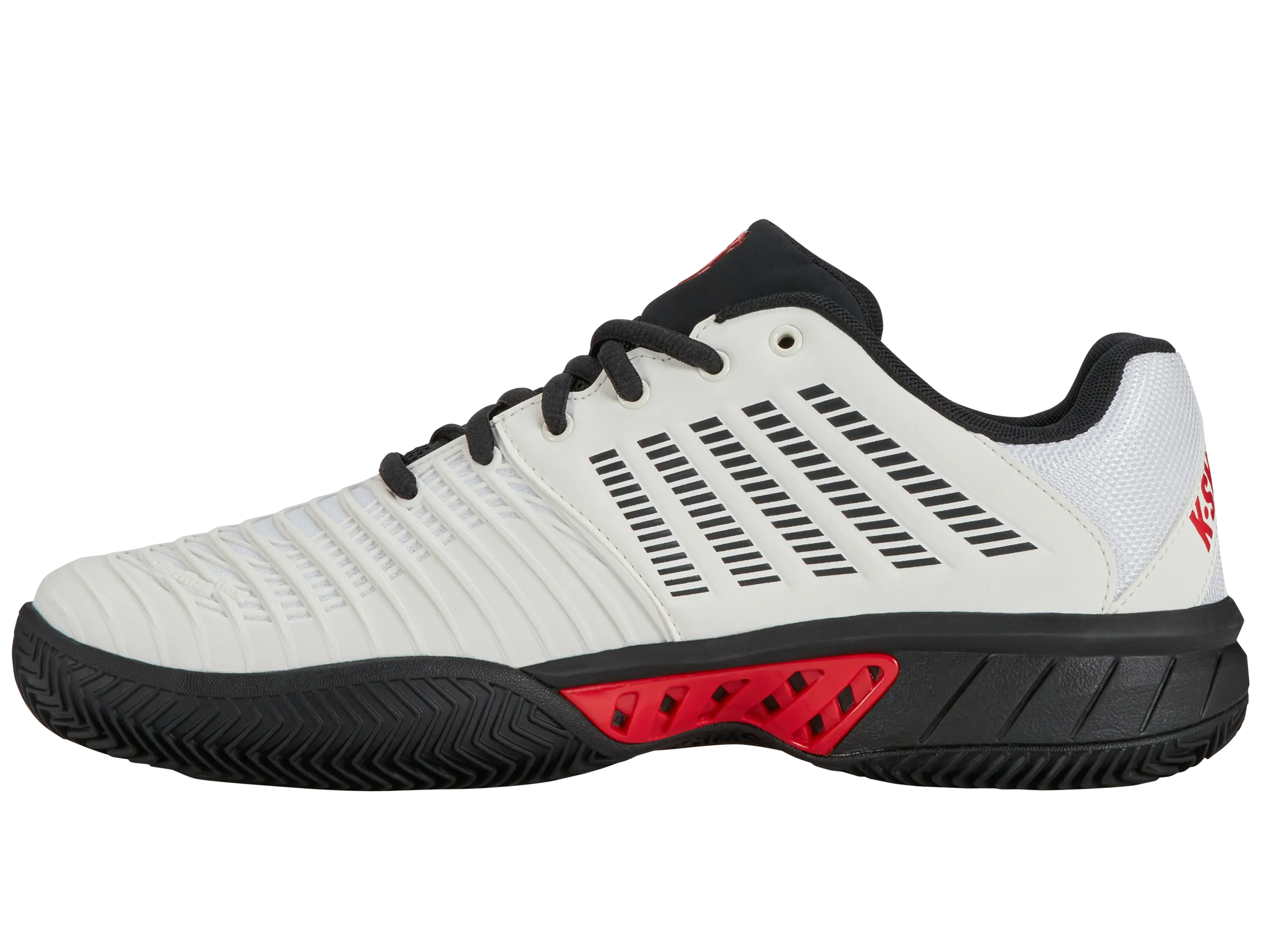 K-Swiss Men's Express Light 3 HB Tennis Shoe White Black Red