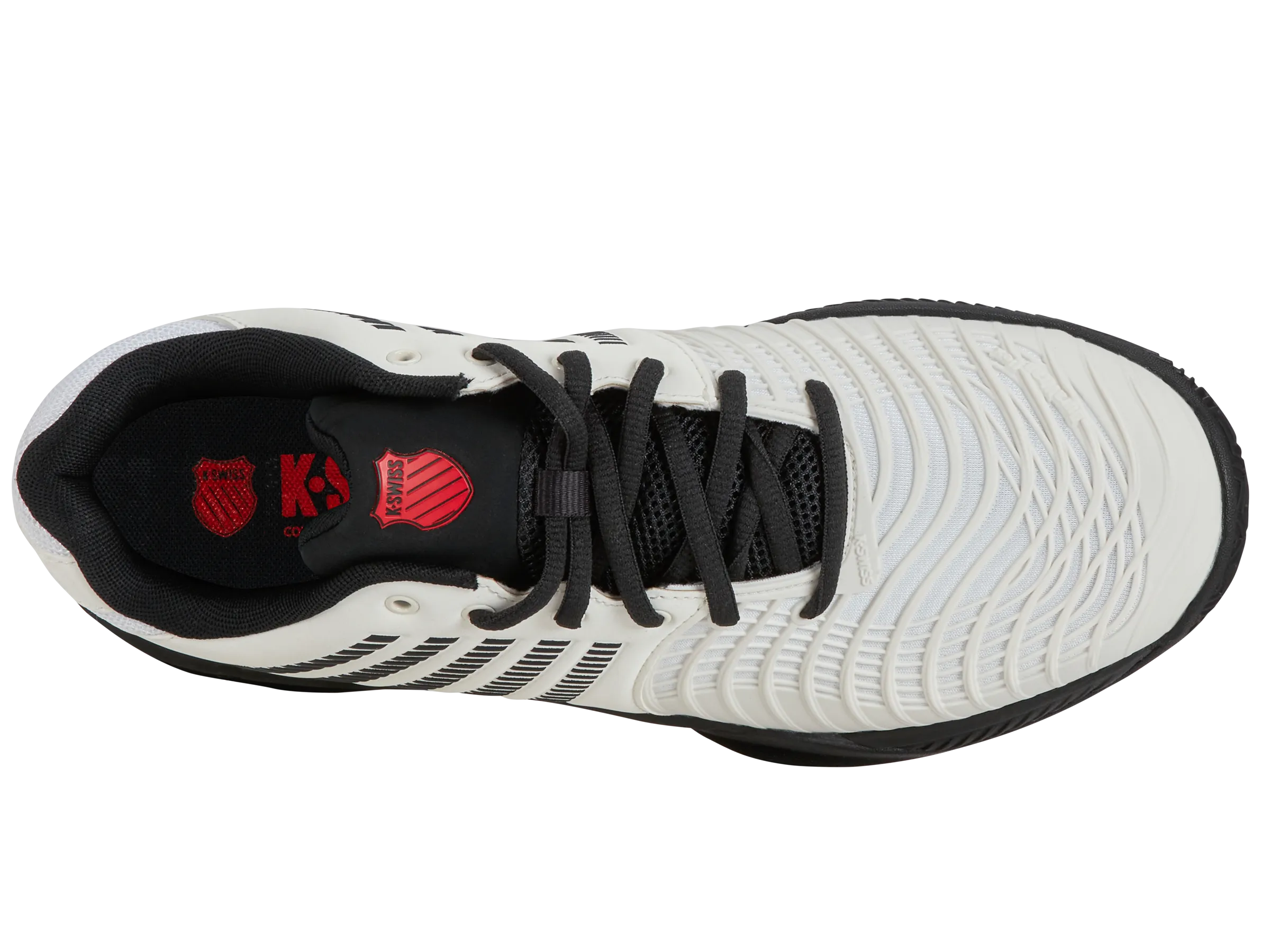 K-Swiss Men's Express Light 3 HB Tennis Shoe White Black Red