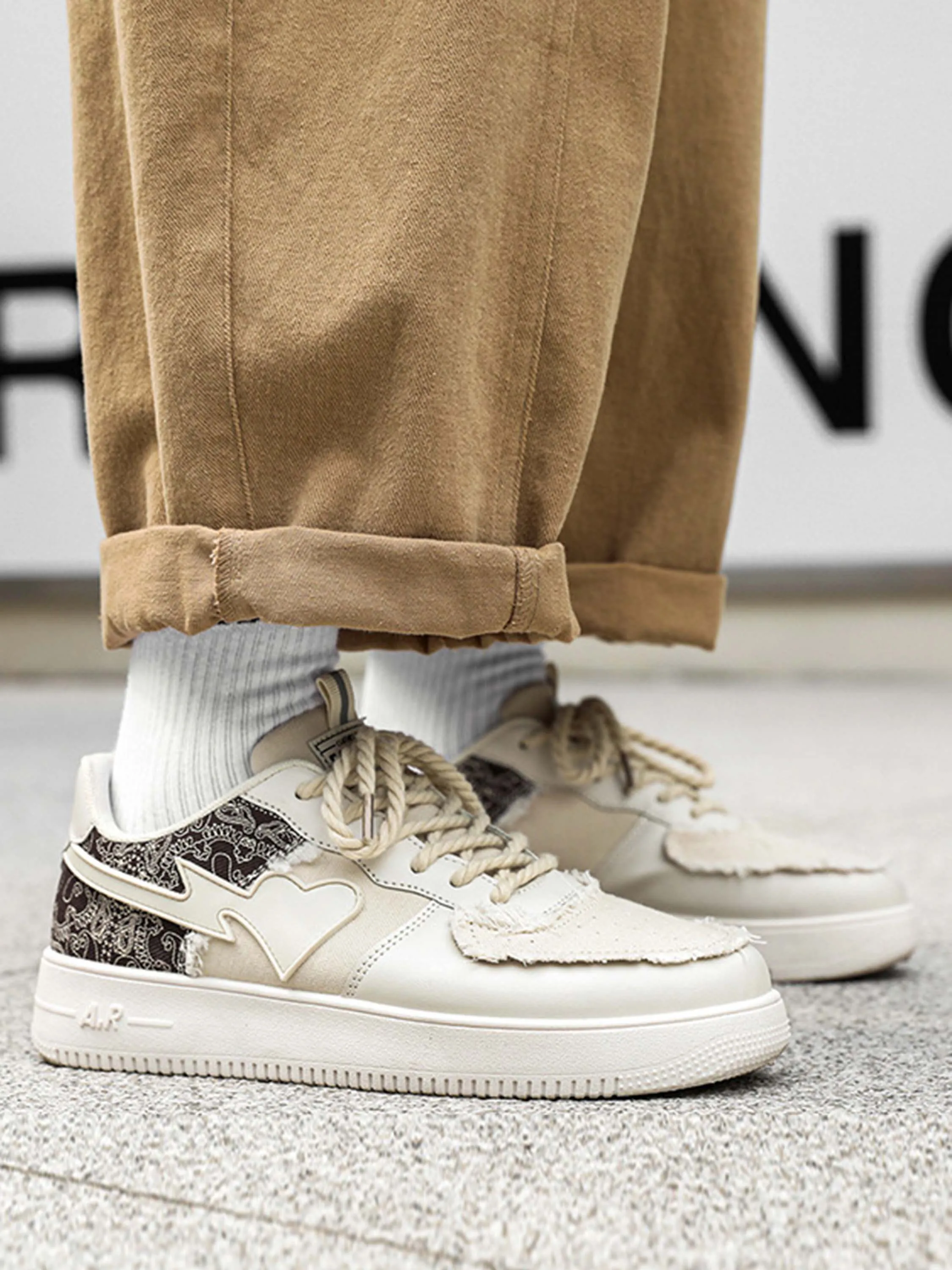 Kicksteria - Retro High Street Men's Low Top Skate Casual Shoes