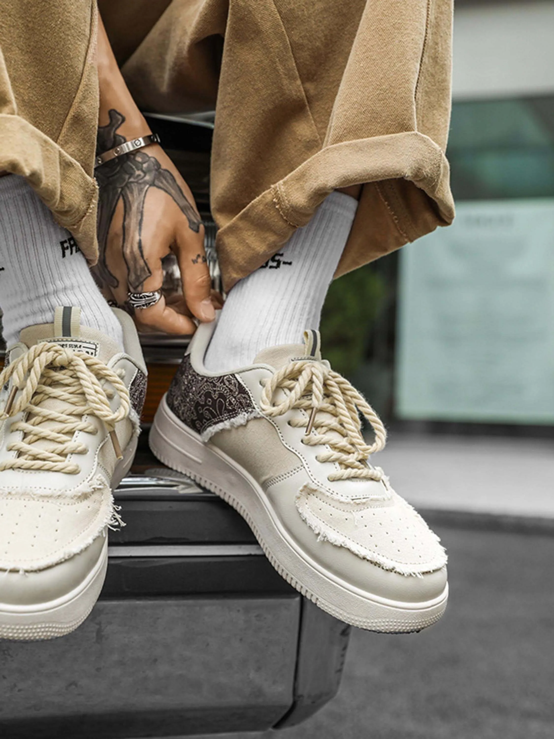 Kicksteria - Retro High Street Men's Low Top Skate Casual Shoes