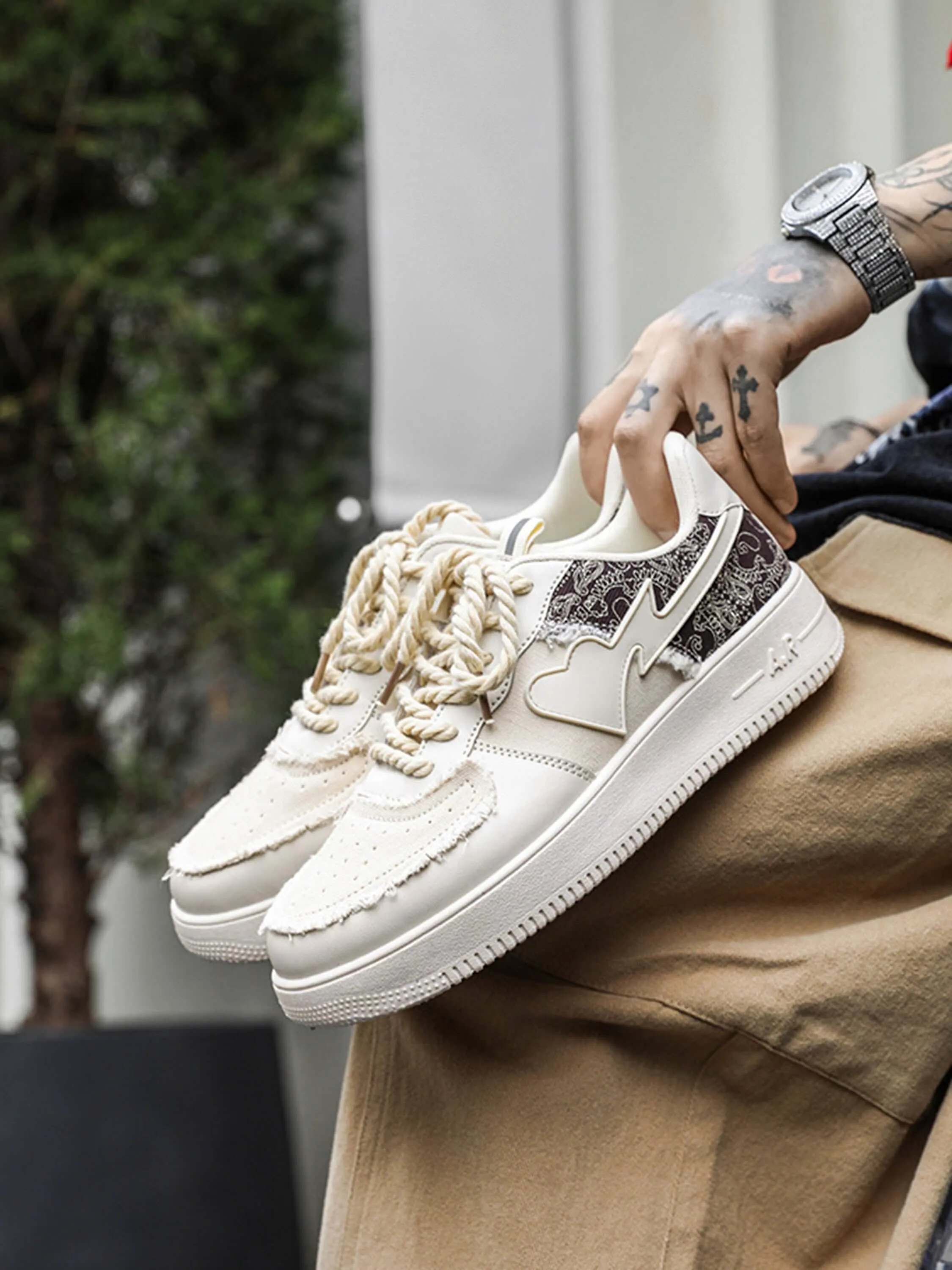 Kicksteria - Retro High Street Men's Low Top Skate Casual Shoes