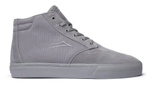 Lakai Riley 3 High Skate Shoe in Grey Suede