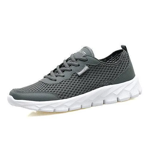 Large Size Breathable Mesh Pure Color Sport Casual Shoes