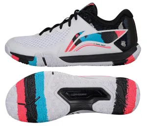 Li-Ning Saga II Lite Mens Badminton Shoes - Black / White / Neon Fuchsia
