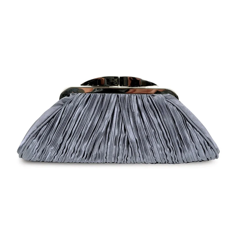 Lunar Sienna Occasion Bag Dark Grey Clutch ZLV132 to match Sienna shoe