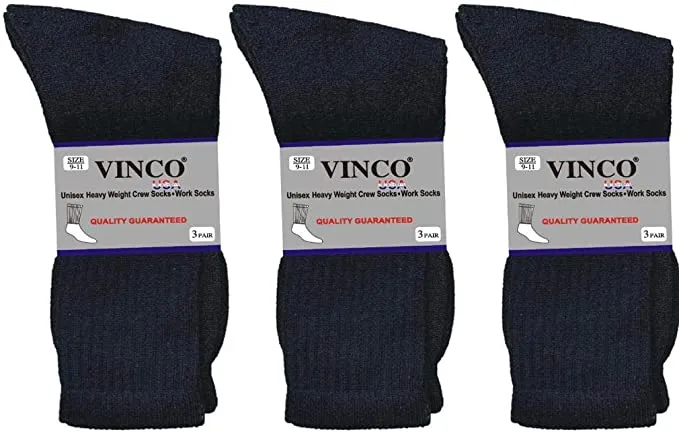 Men’s Casual Cotton Crew Socks for All Purpose Work Sports Athletic Moisture Wicking 12 Pairs Size 9-11, 10-13