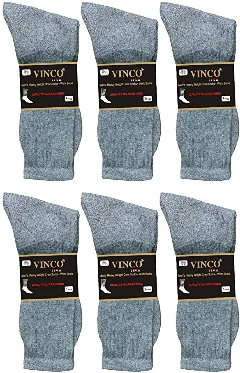 Men’s Casual Cotton Crew Socks for All Purpose Work Sports Athletic Moisture Wicking 12 Pairs Size 9-11, 10-13