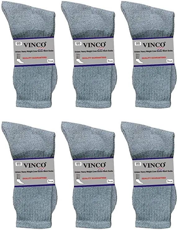 Men’s Casual Cotton Crew Socks for All Purpose Work Sports Athletic Moisture Wicking 12 Pairs Size 9-11, 10-13