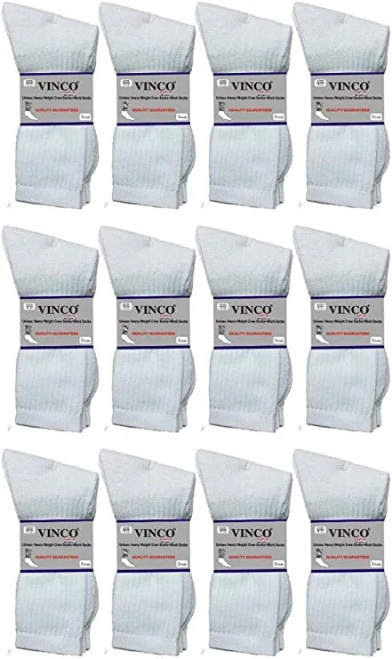 Men’s Casual Cotton Crew Socks for All Purpose Work Sports Athletic Moisture Wicking 12 Pairs Size 9-11, 10-13