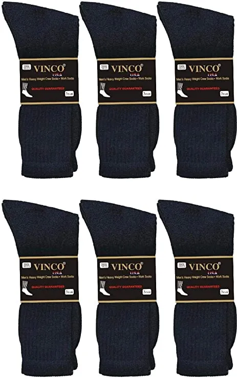 Men’s Casual Cotton Crew Socks for All Purpose Work Sports Athletic Moisture Wicking 12 Pairs Size 9-11, 10-13