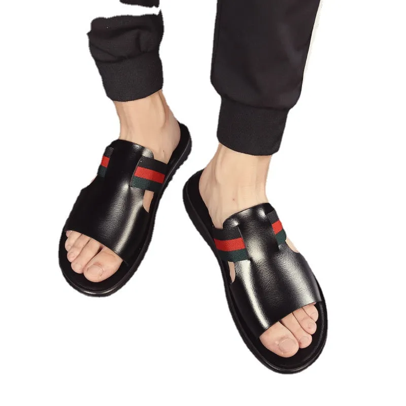 Men's slippers 2022 new summer outdoor beach sandals men's fashion Korean version personality fashion men's sandals