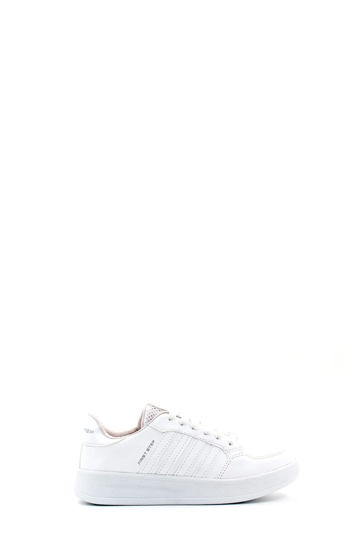 Men's White Casual Leather Sneakers - Wessi