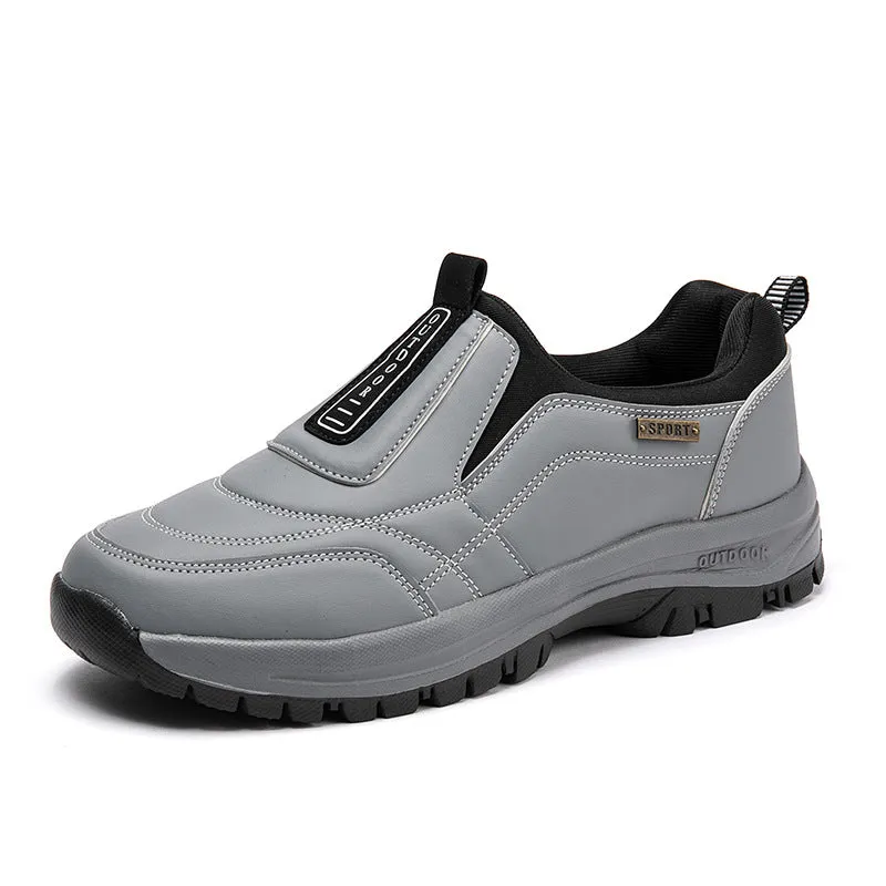 Men's Winter Comfortable Fur Lined Waterproof Walking Shoes
